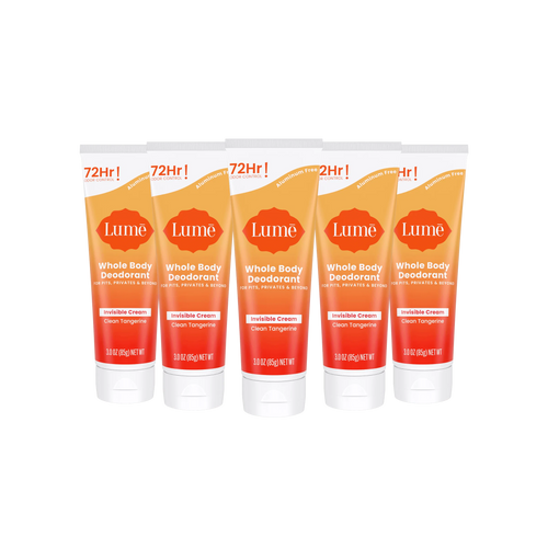 Clean Tangerine Cream Tube | Full Body Deodorant | Lume Deo